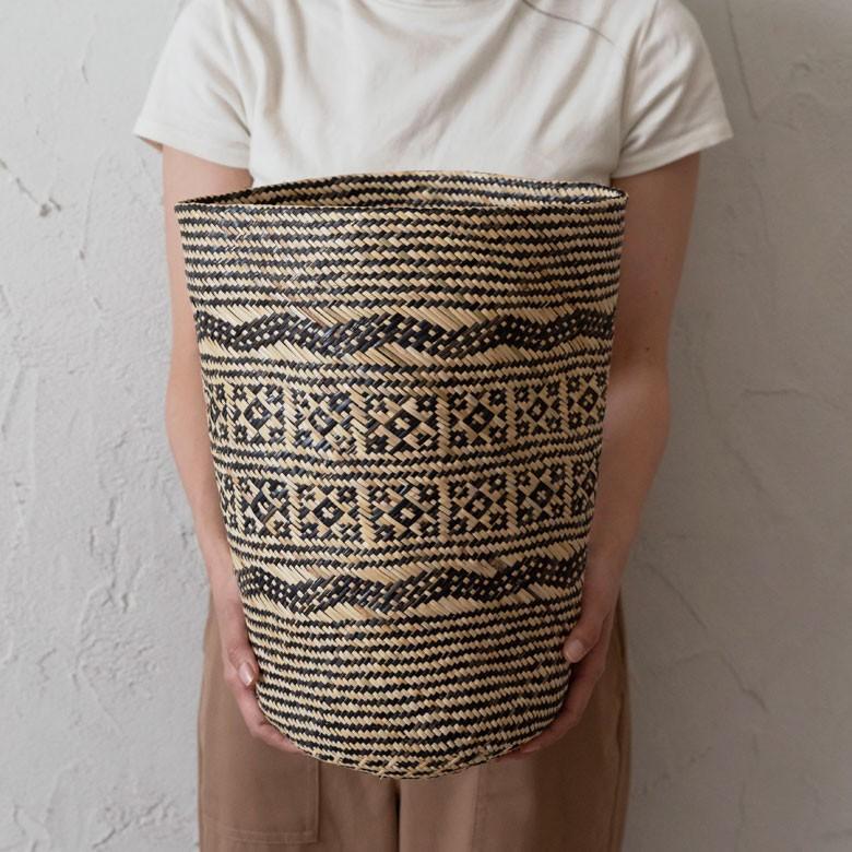 プランターカバー 鉢カバー プランツバスケット 植木鉢カバー 筒形 ラタン製 アジアン バスケット 収納 かご おしゃれ 13864 | ブランド登録なし | 06