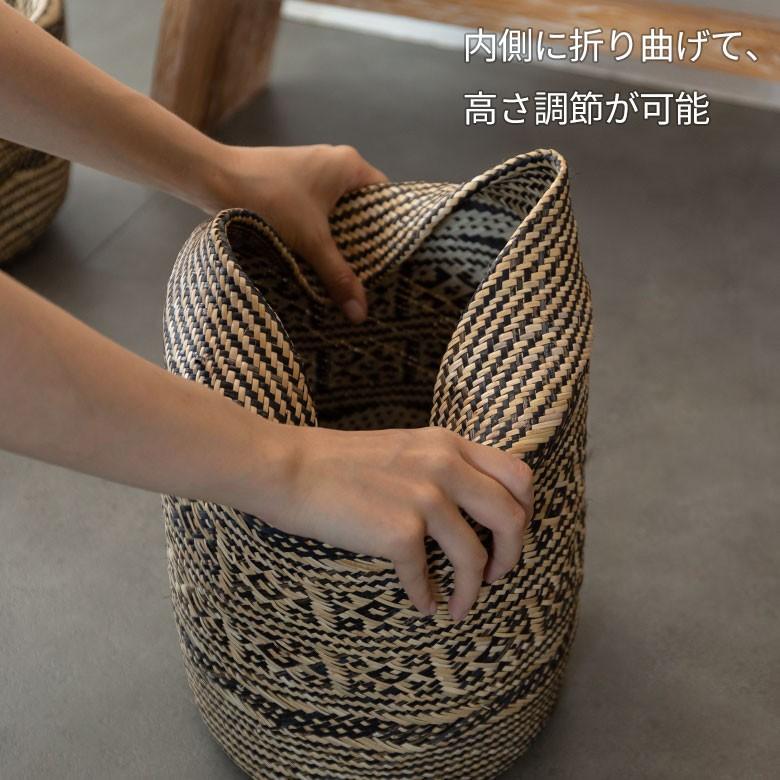 プランターカバー 鉢カバー プランツバスケット 植木鉢カバー 筒形 ラタン製 アジアン バスケット 収納 かご おしゃれ 13864 | ブランド登録なし | 11