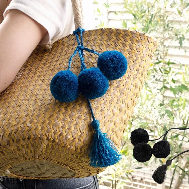 チャーム ポンポン アクセサリー タッセル アジアン 飾り バッグ 可愛い おしゃれ 13865 | ブランド登録なし