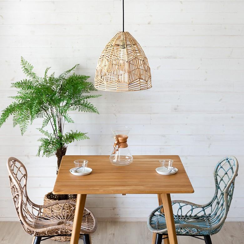 ペンダントランプ ランプシェード 照明 吊り下げ ラタン製 籐 直径約35cm アジアン バリ雑貨 天井照明 おしゃれ ライト 13866 | ブランド登録なし | 12