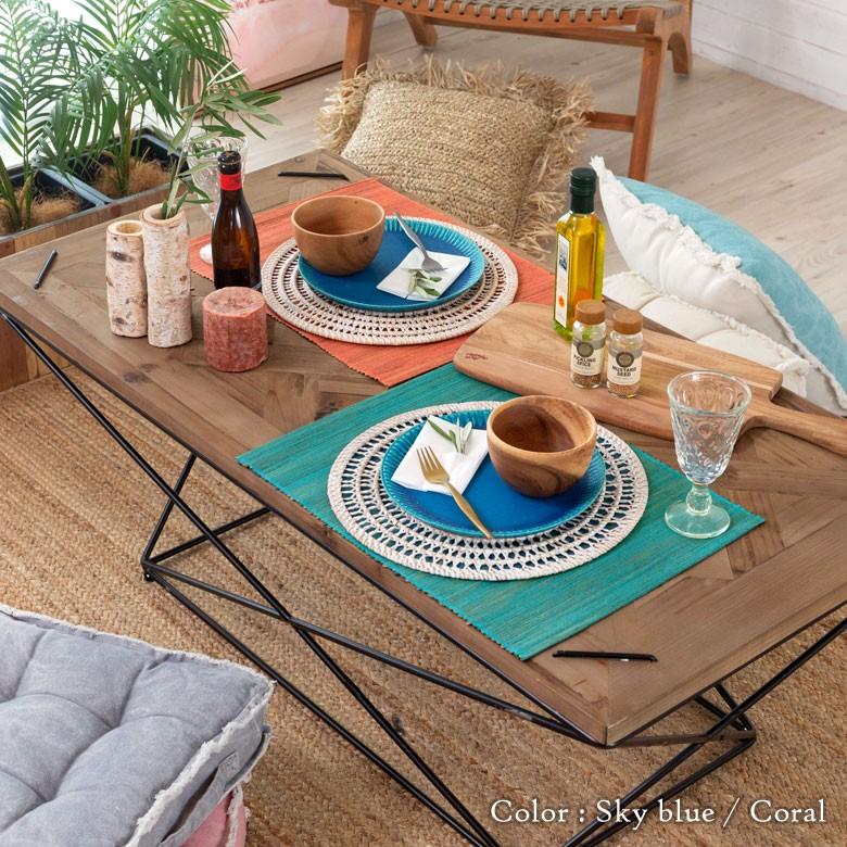 ランチョンマット ウォーターヒヤシンス製 コットン ランチマット プレースマット プレイスマット テーブルウェア キッチン 雑貨 敷物 テーブルマット 13868 | ELEMENTS（インテリア） | 20