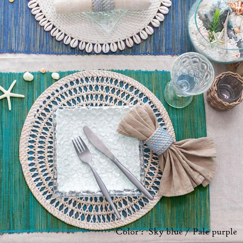 ランチョンマット ウォーターヒヤシンス製 コットン ランチマット プレースマット プレイスマット テーブルウェア キッチン 雑貨 敷物 テーブルマット 13868 | ELEMENTS（インテリア） | 09