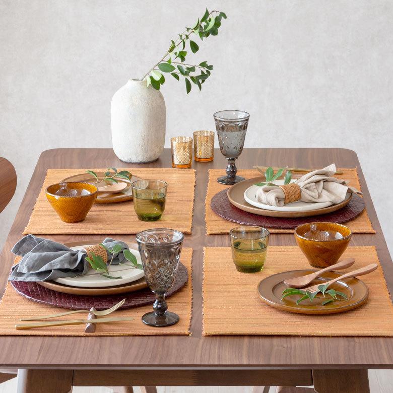 ランチョンマット ウォーターヒヤシンス コットン メタリック カラー W48cm テーブルコーディネート アジアン 1386 | ELEMENTS（インテリア） | 12