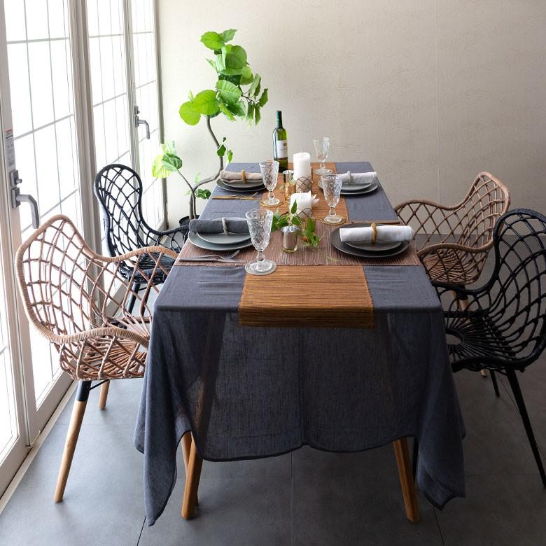 テーブルランナー ウォーターヒヤシンス製 コットン ランチマット テーブルクロス テーブルウェア テーブルセンター キッチン 雑貨 敷物 テーブルマット 13871 | ELEMENTS（インテリア） | 12