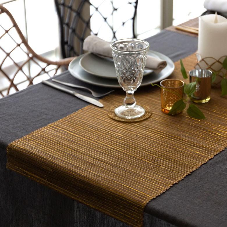 テーブルランナー ウォーターヒヤシンス製 コットン ランチマット テーブルクロス テーブルウェア テーブルセンター キッチン 雑貨 敷物 テーブルマット 13871 | ELEMENTS（インテリア） | 13