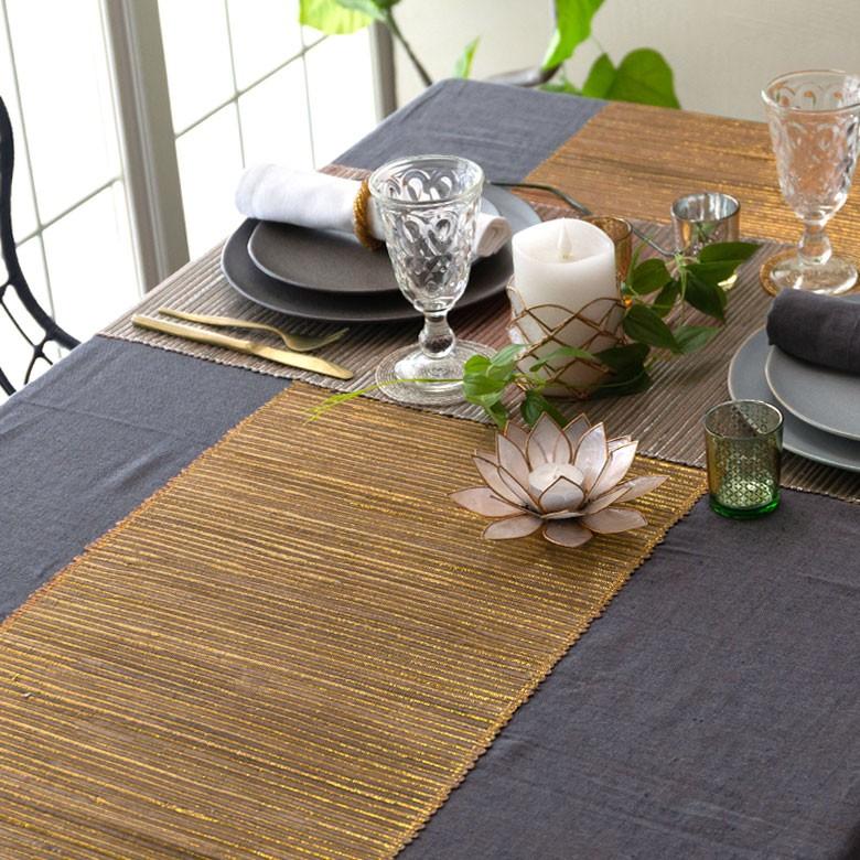 テーブルランナー ウォーターヒヤシンス製 コットン ランチマット テーブルクロス テーブルウェア テーブルセンター キッチン 雑貨 敷物 テーブルマット 13871 | ELEMENTS（インテリア） | 08