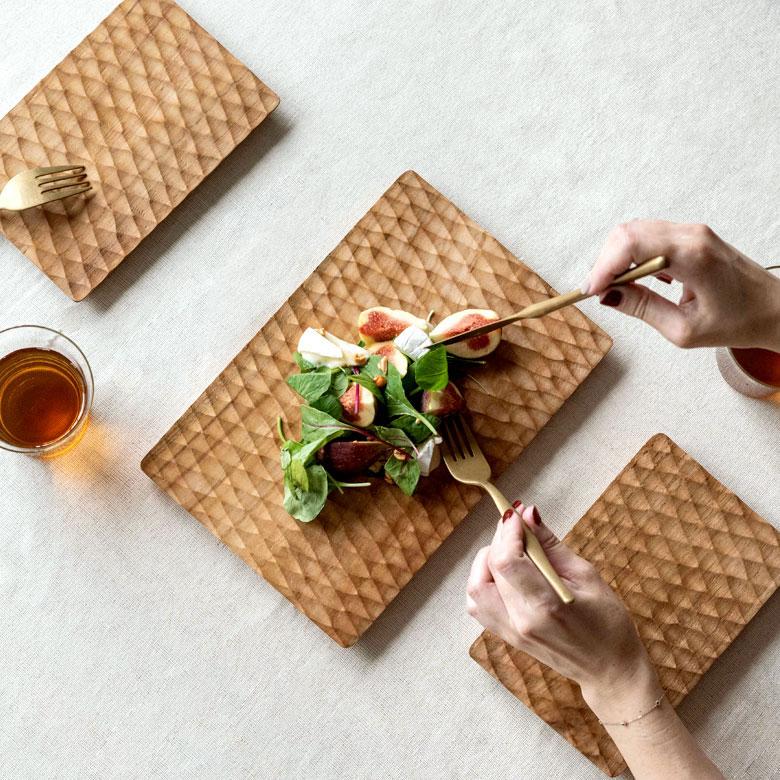 プレート 木製 チーク ウッド 約 Ｗ 15 × D 24 × H 1.5 お皿 TEAK WOOD カフェ 13873 | ELEMENTS（インテリア） | 10