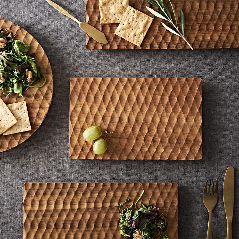 プレート 木製 チーク ウッド 約 Ｗ 15 × D 24 × H 1.5 お皿 TEAK WOOD カフェ 13873 | ELEMENTS（インテリア） | 09