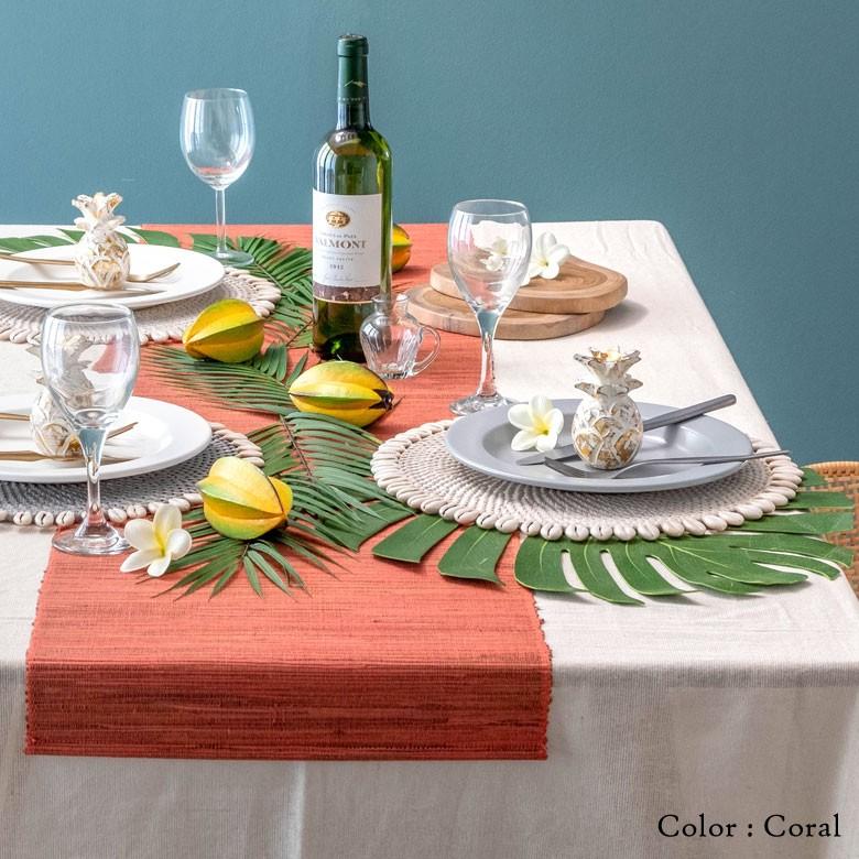テーブルランナー ウォーターヒヤシンス製 コットン ランチマット テーブルクロス テーブルウェア テーブルセンター キッチン 雑貨 敷物 テーブルマット 13878 | ELEMENTS（インテリア） | 16