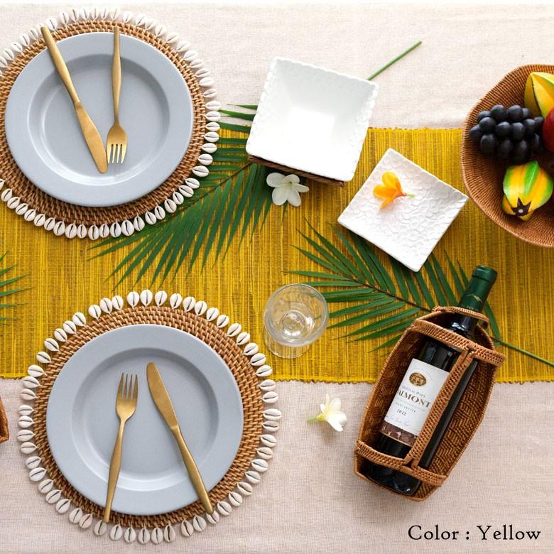 テーブルランナー ウォーターヒヤシンス製 コットン ランチマット テーブルクロス テーブルウェア テーブルセンター キッチン 雑貨 敷物 テーブルマット 13878 | ELEMENTS（インテリア） | 18