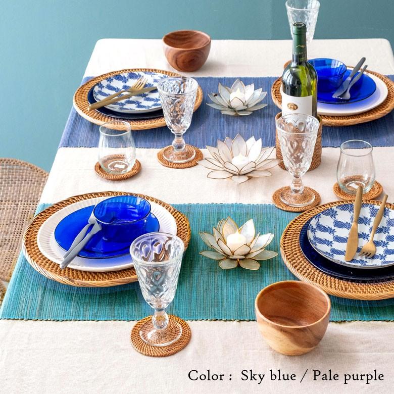テーブルランナー ウォーターヒヤシンス製 コットン ランチマット テーブルクロス テーブルウェア テーブルセンター キッチン 雑貨 敷物 テーブルマット 13878 | ELEMENTS（インテリア） | 22