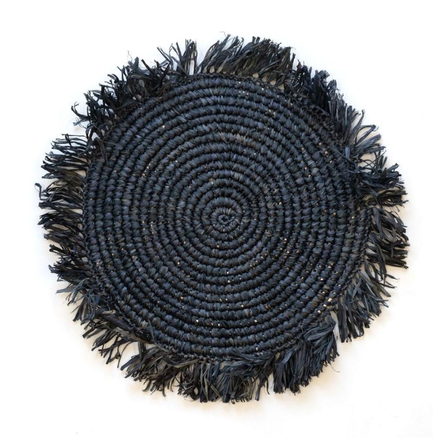 ランチョンマット ラフィア製 天然素材 円形 プレイスマット キッチン雑貨  テーブルコーディネート テーブルマット アジアン雑貨 カフェ風 13880-a | ELEMENTS（インテリア） | 22