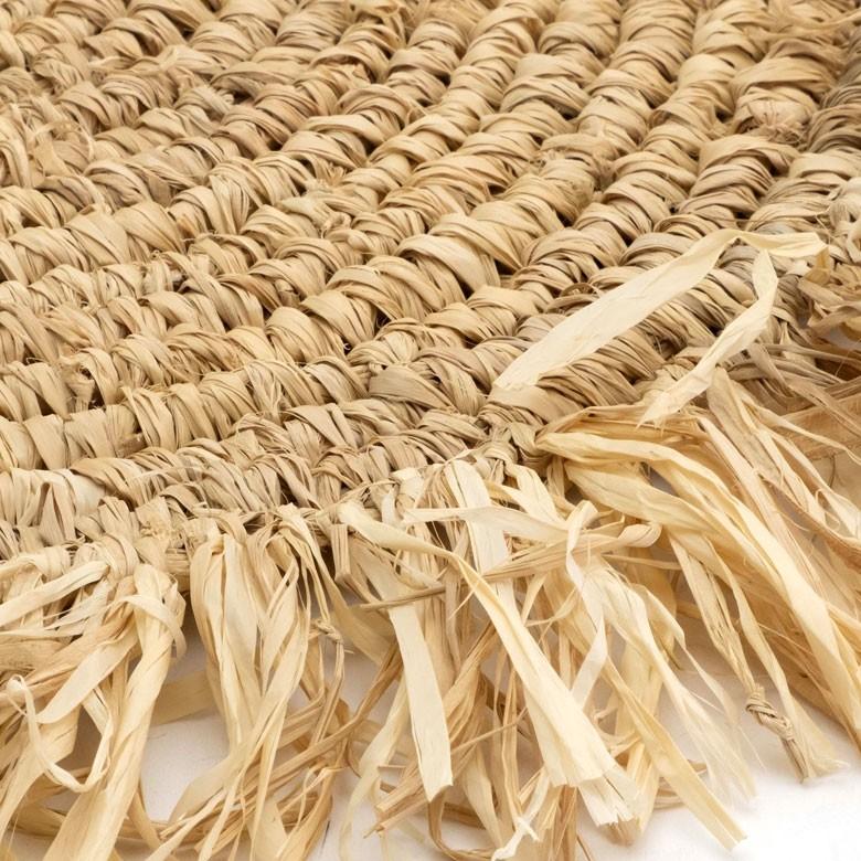 ランチョンマット ラフィア製 天然素材 円形 プレイスマット キッチン雑貨  テーブルコーディネート テーブルマット アジアン雑貨 カフェ風 13880-a | ELEMENTS（インテリア） | 06