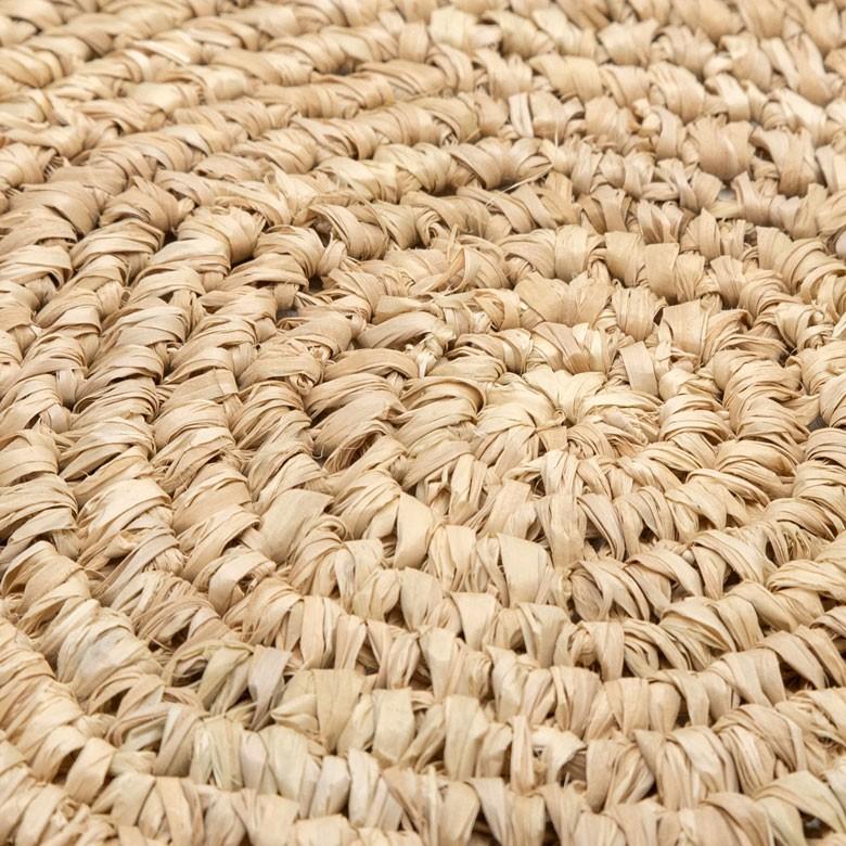 ELEMENTS フロアクッション ラフィア クッション 座布団 ラウンド 座椅