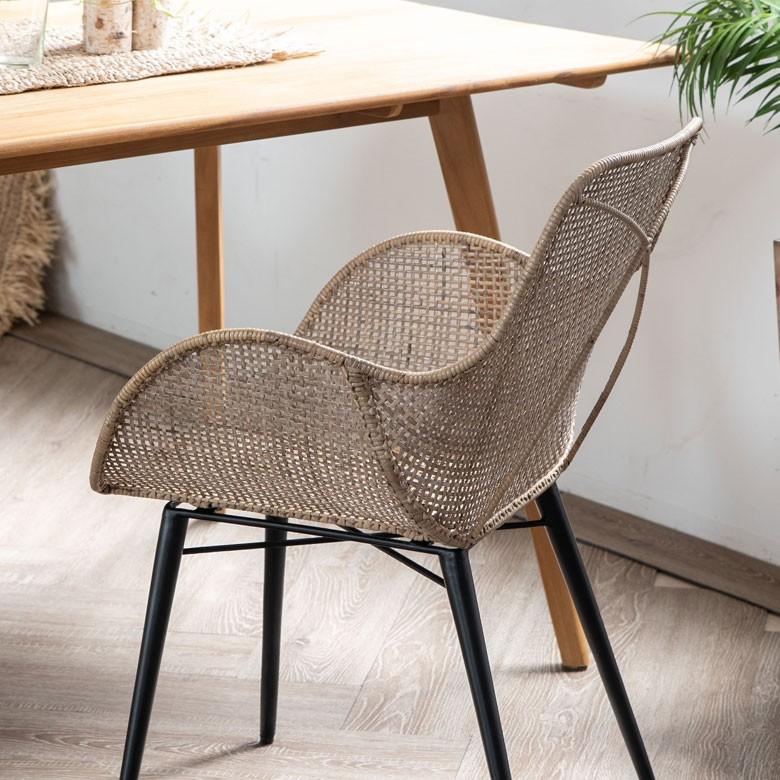 チェア ラタンチェアー ラタンチェア ダイニングチェア イス ラタン 籐 シンプル 一人掛け  アジアン家具 モダン 13883 | ELEMENTS（インテリア） | 03