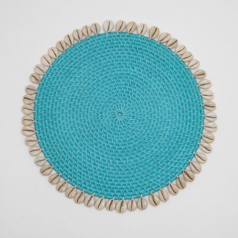 ランチョンマット ラタン ラウンド 約　W 34cm D 34cm H 0.5cm プレースマット プレイスマット シェル 貝 キッチン雑貨 ランチマット モダン ナチュラル 13894 | ELEMENTS（インテリア） | 10