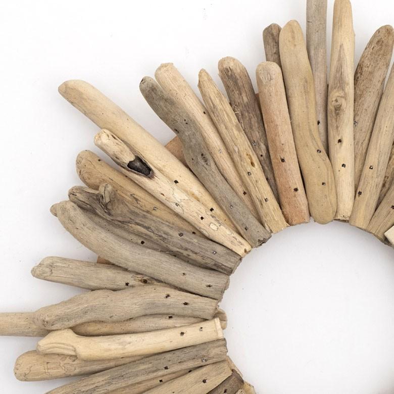 クリスマスリース ウッドリース 壁掛け ウォールデコレーション リース 流木 オブジェ クリスマス  壁面 約 H 35 × D 5 × W 35 木製  木 おしゃれ 13896 | ELEMENTS（インテリア） | 10