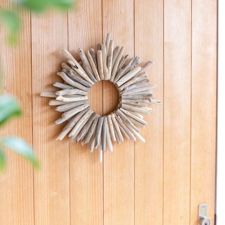 クリスマスリース ウッドリース 壁掛け ウォールデコレーション リース 流木 オブジェ クリスマス  壁面 約 H 35 × D 5 × W 35 木製  木 おしゃれ 13896 | ELEMENTS（インテリア） | 12