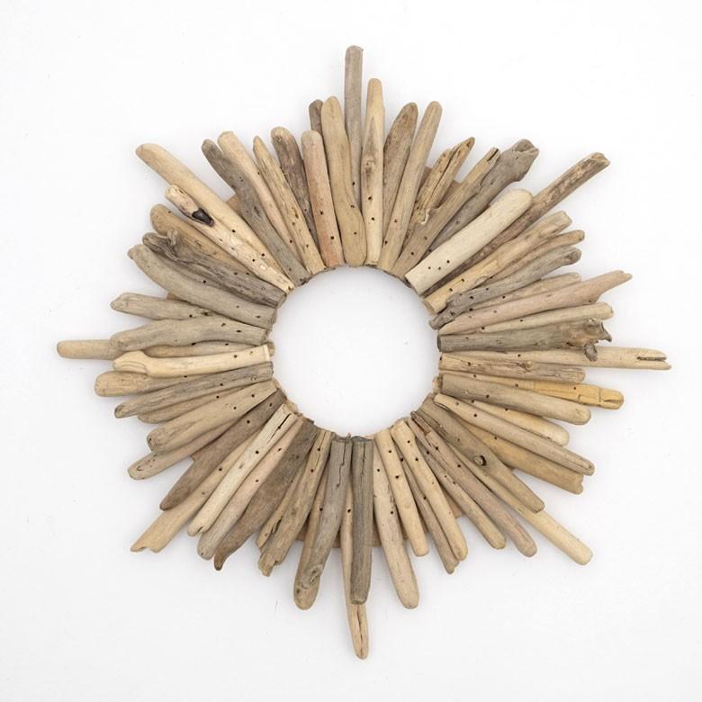 クリスマスリース ウッドリース 壁掛け ウォールデコレーション リース 流木 オブジェ クリスマス  壁面 約 H 35 × D 5 × W 35 木製  木 おしゃれ 13896 | ELEMENTS（インテリア） | 05