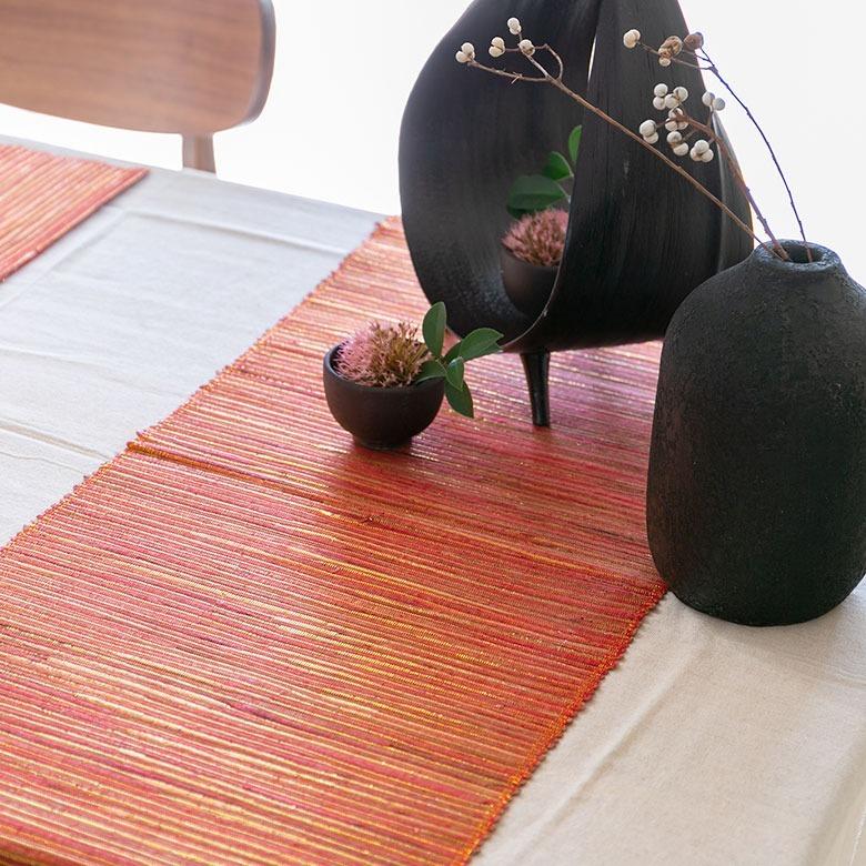 テーブルランナー ウォーターヒヤシンス コットン メタリック カラー W 150cm テーブルコーディネート アジアン 138 | ELEMENTS（インテリア） | 22