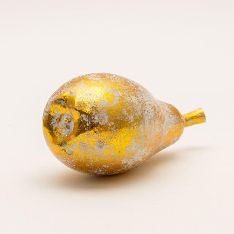 年間定番 オブジェ ウッド 木製 木彫り ペアー 洋ナシ 洋梨 フルーツ 果物 シルバー ゴールド W 6 5cm D H 15cm 置物 バリ ハロウィン クリスマス Microsoftwaypoint Com