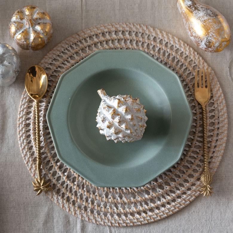 オブジェ ウッド 木製 木彫り 天然木 ドリアン 野菜 シルバー 銀 ゴールド 金 W 10cm D 8.5cm H 8.5cm  置物 インドネシア バリ ハロウィン クリスマス 13904 | ELEMENTS（インテリア） | 04