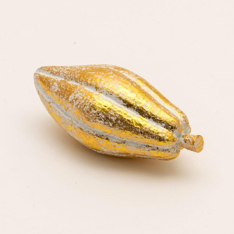 オブジェ ウッド 木製 木彫り 天然木 カカオ チョコレート シルバー 銀 ゴールド 金 W 14cm D 7cm H 7cm  置物 インドネシア バリ ハロウィン クリスマス 13907 | ELEMENTS（インテリア） | 12