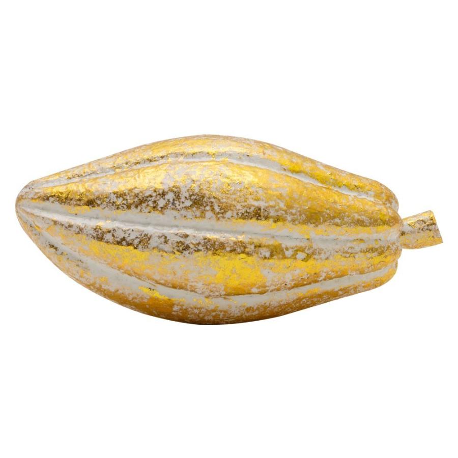 オブジェ ウッド 木製 木彫り 天然木 カカオ チョコレート シルバー 銀 ゴールド 金 W 14cm D 7cm H 7cm  置物 インドネシア バリ ハロウィン クリスマス 13907 | ELEMENTS（インテリア） | 14