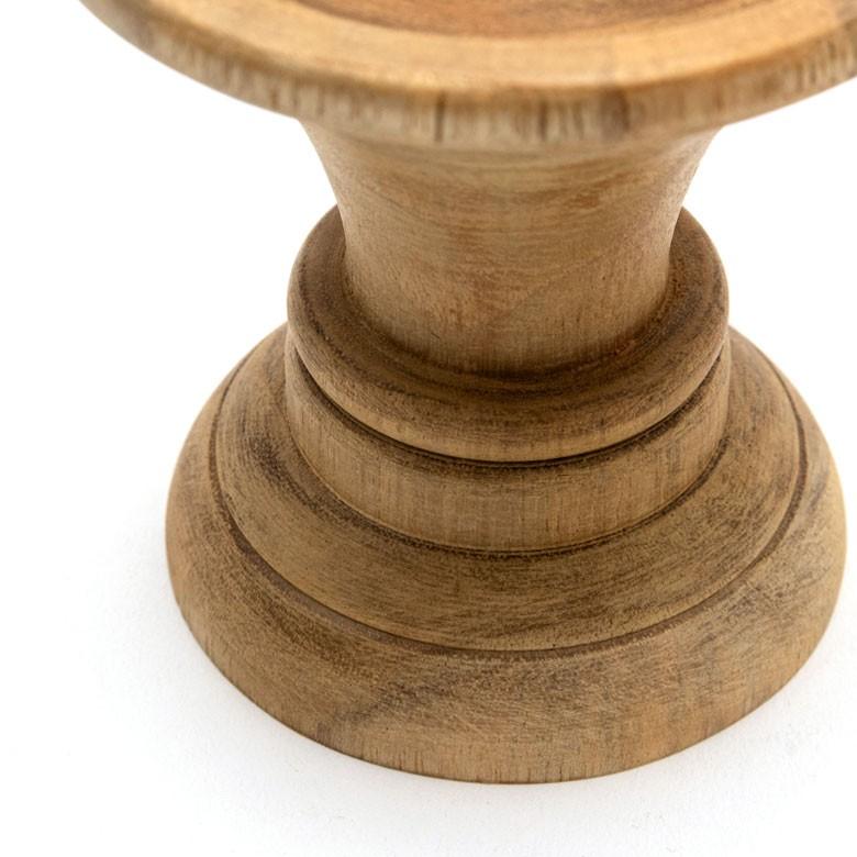 キャンドルホルダー キャンドルスタンド 木 木製 チークウッド 小物入れ 小物置き トレイ トレー デコレーション オブジェ 北欧 ナチュラル リゾート 13908 | ブランド登録なし | 07