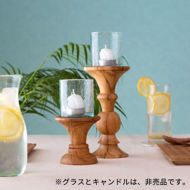 キャンドルホルダー キャンドルスタンド 木 木製 チークウッド キャンドルホルダー キャンドルスタンド 木 木製 チークウッド