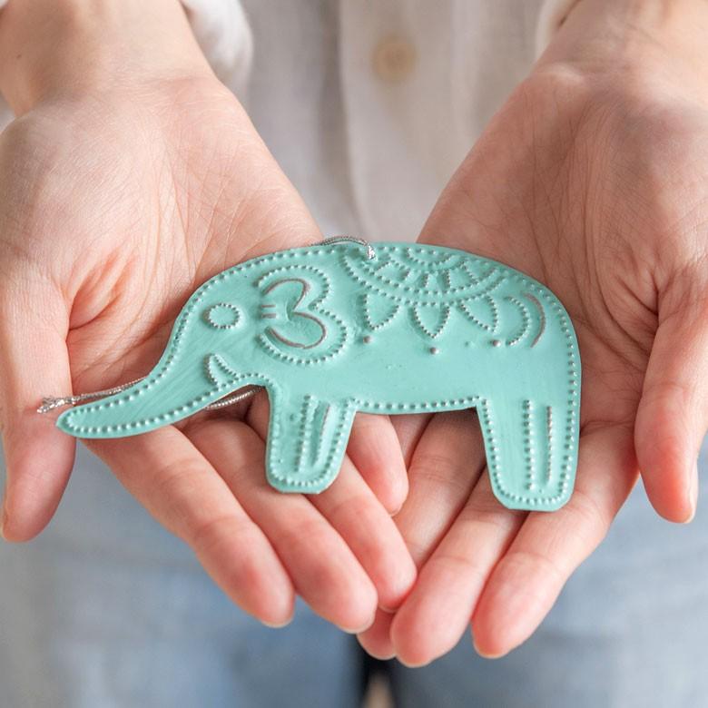 オーナメント モビール  象 ゾウ ぞう ガーランド アルミ製 オブジェ ヒンメリ ラッピング クリスマス雑貨 飾り付け 子供 パーティー おしゃれ アジア工房 13913 | ブランド登録なし | 15