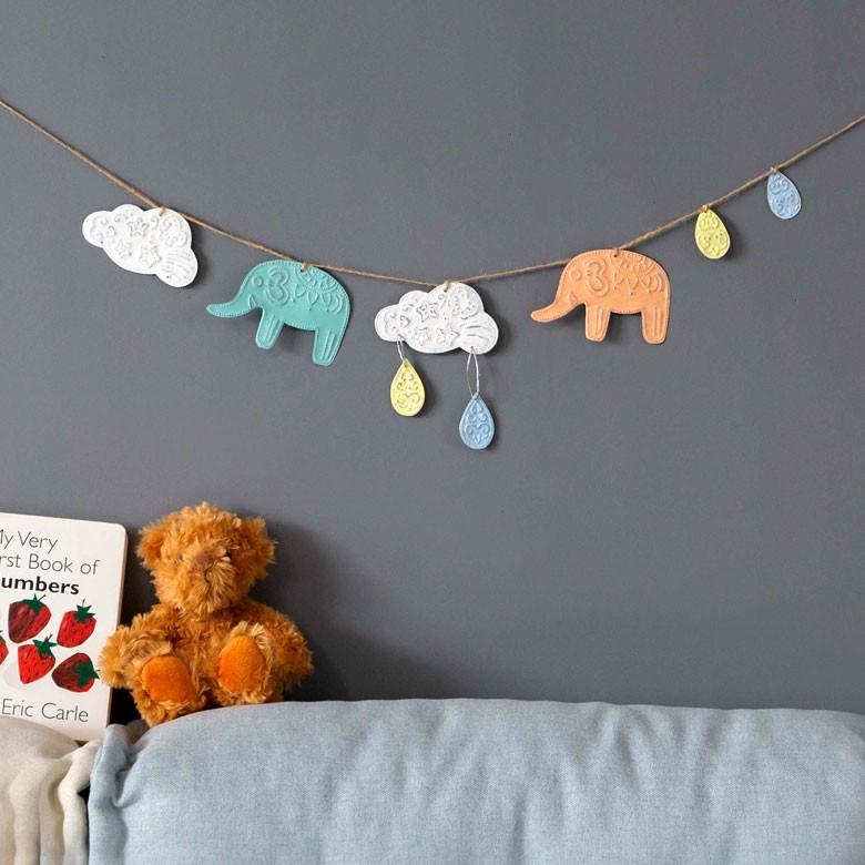 オーナメント モビール  象 ゾウ ぞう ガーランド アルミ製 オブジェ ヒンメリ ラッピング クリスマス雑貨 飾り付け 子供 パーティー おしゃれ アジア工房 13913 | ブランド登録なし | 16