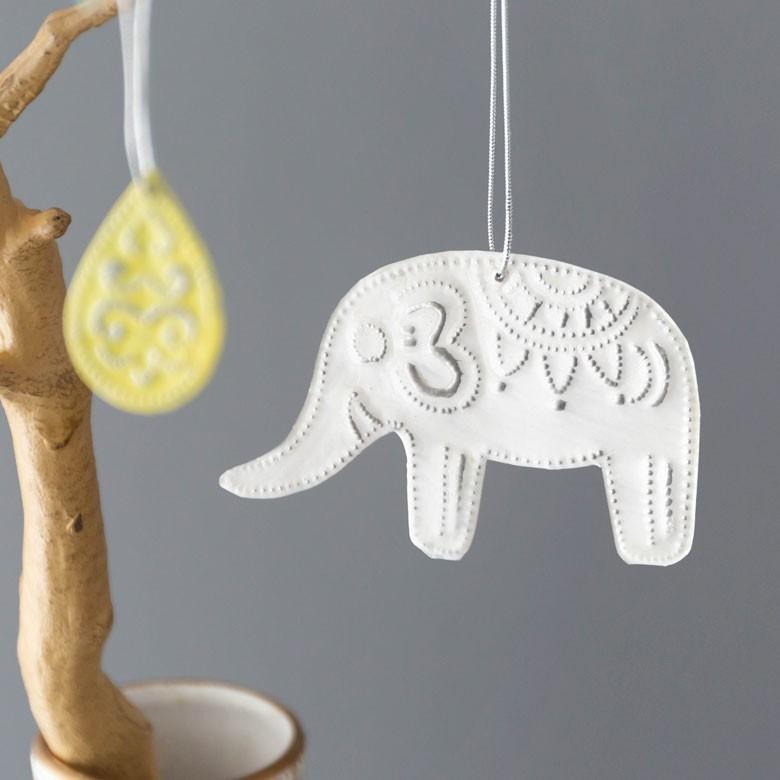 オーナメント モビール  象 ゾウ ぞう ガーランド アルミ製 オブジェ ヒンメリ ラッピング クリスマス雑貨 飾り付け 子供 パーティー おしゃれ アジア工房 13913 | ブランド登録なし | 10