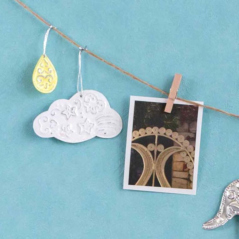 オーナメント モビール くも 雲 ほし 星 ガーランド アルミ オブジェ ヒンメリ ラッピング クリスマス雑貨 飾り付け 子供 パーティー おしゃれ アジア工房 13914 | ブランド登録なし | 04