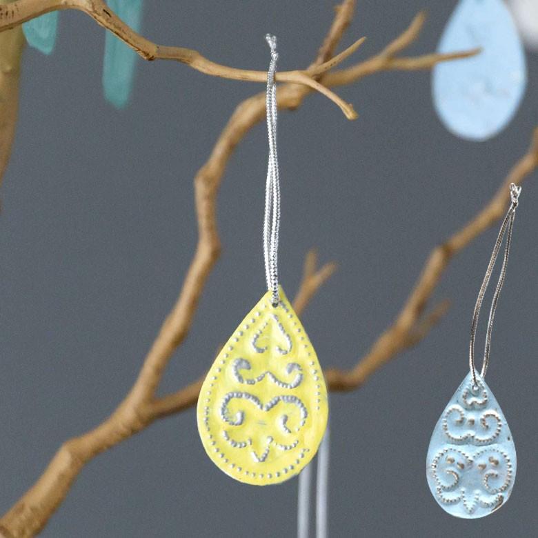 オーナメント モビール 雫 雨 ドロップ ガーランド アルミ オブジェ