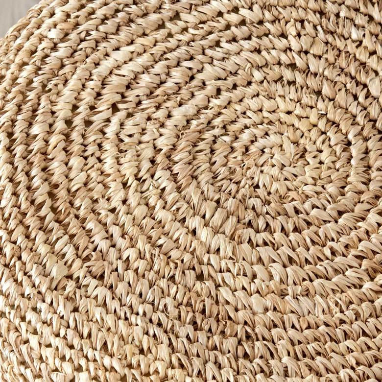 スツール 椅子 イス 天然素材 ラフィア サイド テーブル おしゃれ  かわいい オットマン ナチュラル ウッド ディスプレイ 西海岸 ハワイアン コースタル 13918 | ELEMENTS（インテリア） | 02