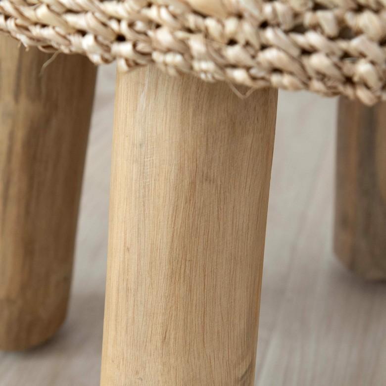 スツール 椅子 イス 天然素材 ラフィア サイド テーブル おしゃれ  かわいい オットマン ナチュラル ウッド ディスプレイ 西海岸 ハワイアン コースタル 13918 | ELEMENTS（インテリア） | 06