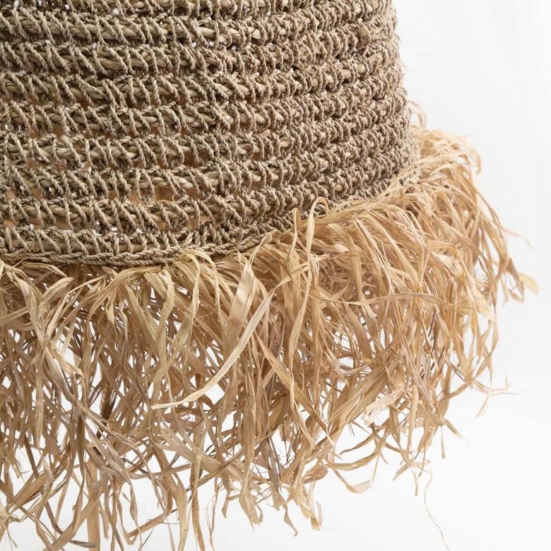 ペンダントランプ ランプ シェード シェイド ラフィア 口金26 60W LED 径40cm 高さ60cm  天井照明 インテリア照明 照明 吊り下げ 和モダン おしゃれ 南国 13919 | ELEMENTS（インテリア） | 09