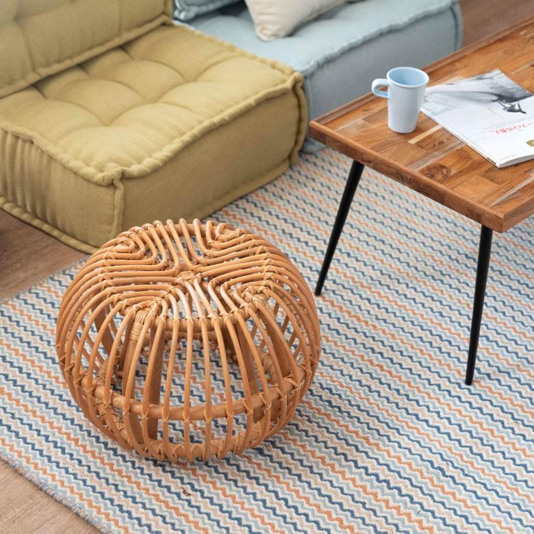 スツール ラタン オットマン サイドテーブル ガーデンチェア 籐 椅子 イス いす チェア チェアー ラタン家具 インテリア 南国 座いす 座椅子 13921 | ELEMENTS（インテリア） | 10