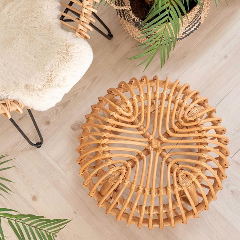 スツール ラタン オットマン サイドテーブル ガーデンチェア 籐 椅子 イス いす チェア チェアー ラタン家具 インテリア 南国 座いす 座椅子 13921 | ELEMENTS（インテリア） | 04