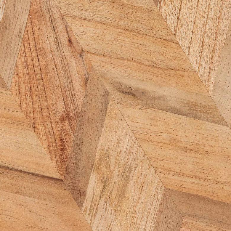 ローテーブル ラウンド 円 丸  コーヒーテーブル 直径約60cm ヘリンボーン ヴィンテージ風 無垢 シンプル 北欧 13929 | ブランド登録なし | 06