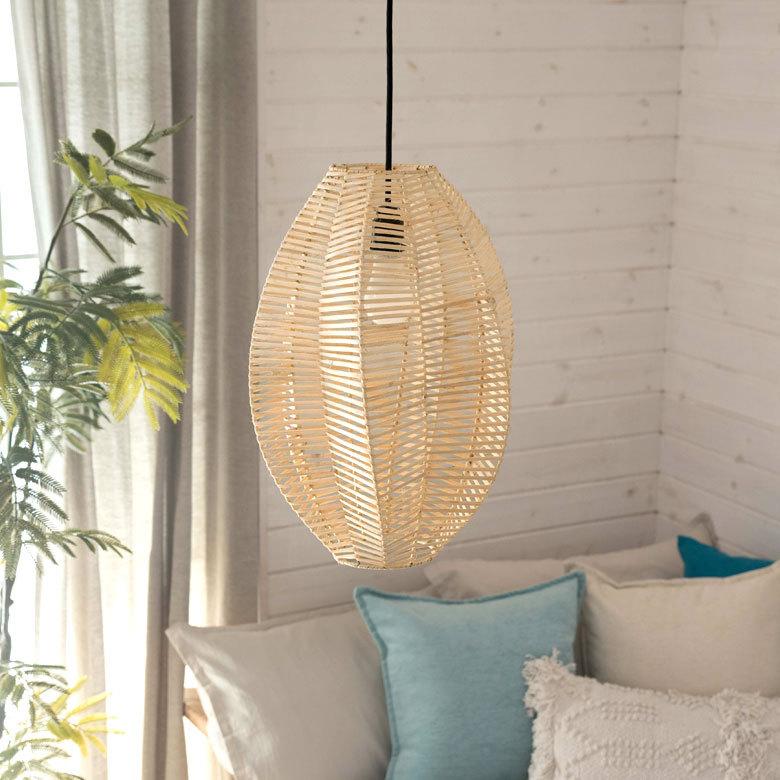 照明 ペンダント ライト ランプ シェード ラタン 籐 吊り下げ 照明 21.5cm おしゃれ LED対応 E26 アジアン 天井 インテリア リゾート 北欧 13933 | ELEMENTS（インテリア） | 16