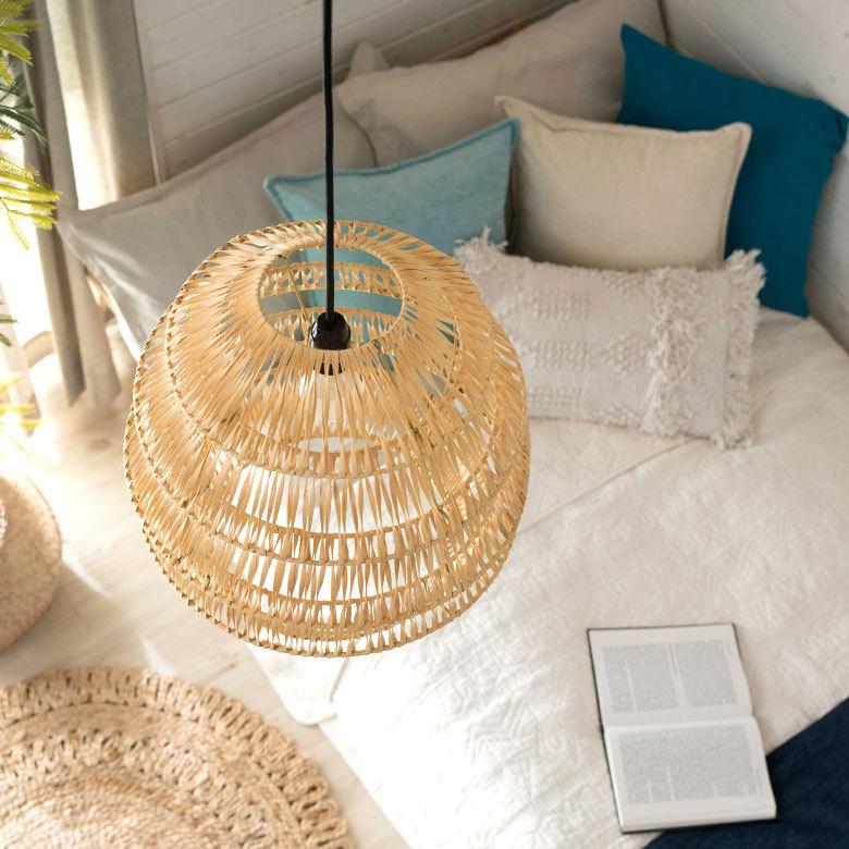 照明 ペンダント ライト ランプ シェード ラタン 籐 吊り下げ 21.5cm おしゃれ LED対応 E26 アジアン 天井 インテリア リゾート 北欧 13934 | ELEMENTS（インテリア） | 14
