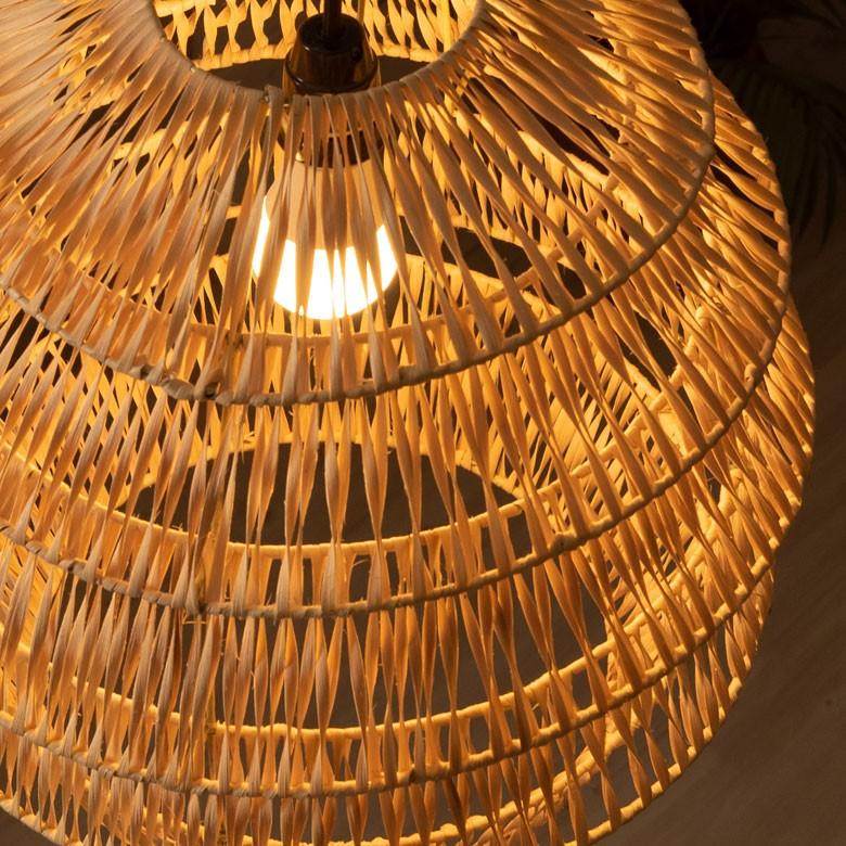ELEMENTS 照明 ペンダント ライト ランプ シェード ラタン 籐 吊り下げ