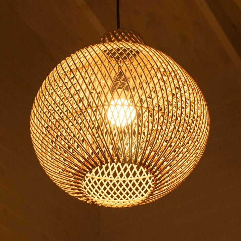 ペンダントライト ランプシェード 照明 ラタン 籐 吊り下げ 照明 21.5cm おしゃれ LED対応 E26 シェード アジアンランプ リゾート 北欧 13937 | ELEMENTS（インテリア） | 08