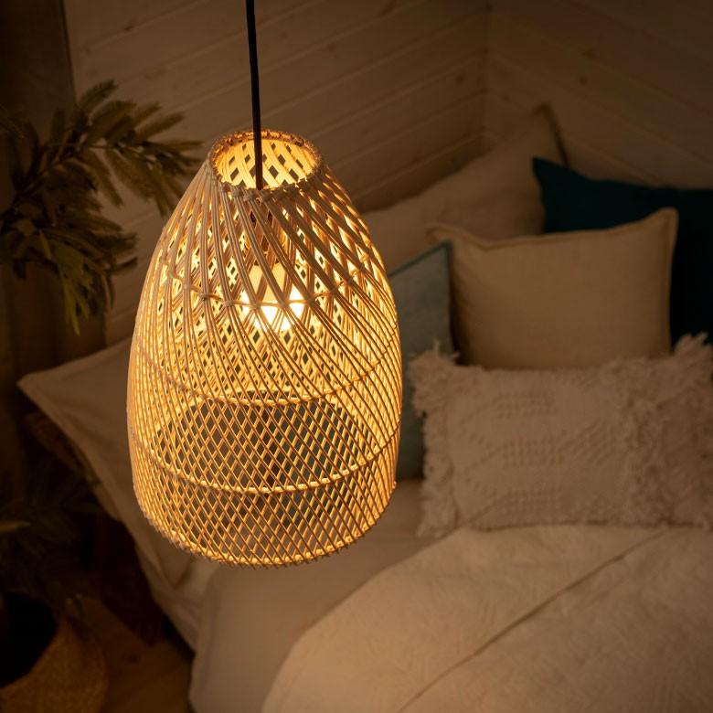 ペンダントライト ランプシェード 照明 ラタン 籐 吊り下げ 照明 おしゃれ LED対応 E26 シェード アジアンランプ リゾート 北欧 13938 | ELEMENTS（インテリア） | 16