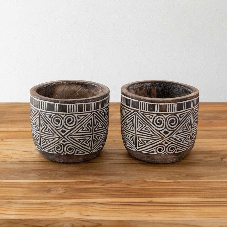 木製植木鉢 小物入れ　プランターカバー 一点物　木彫り　ナチュラル　小物入れ 楽天市場】プランターカバー ウッドプランターボックス ウッド