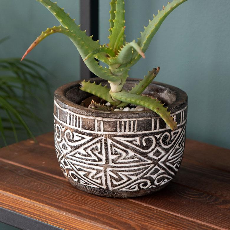 プランターカバー プランター ポット Sサイズ 3号鉢 木製 ウッド