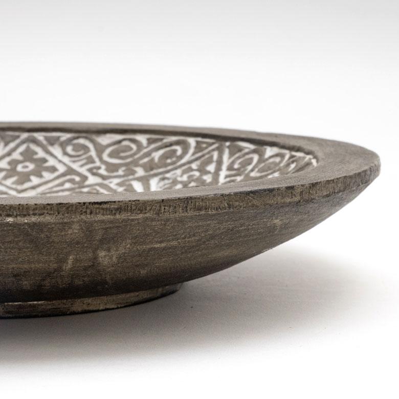 ボウル デコレーション トレー トレイ プレート 木 ウッド スンバ ハンドメイド オブジェ 木彫り 彫刻 カービング 鉢 果物 収納 ボヘミアン アジアン雑貨 13941 | ブランド登録なし | 09