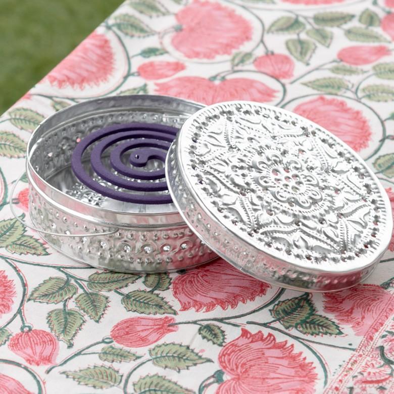 蚊取り線香ホルダー 蚊取り線香立て 蚊取り線香入れ 径約16cm 蚊取り線香 蚊遣り 蚊やり 蓋付き ハンドル付き アルミ製 虫よけ対策 13945 | ブランド登録なし | 11